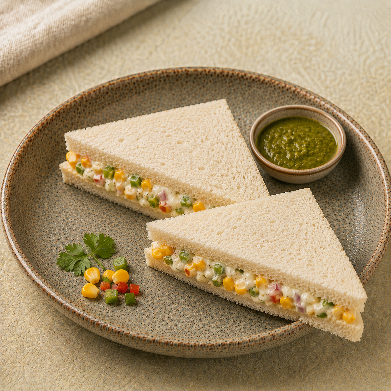 corn mayo sandwich